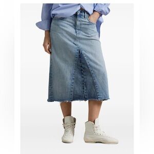 Polo Ralph Lauren Patchwork Denim MIDi Fall2025